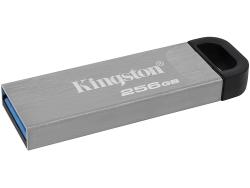 Kingston DataTraveler Kyson Memoria USB 256GB - 3.2 Gen 1 - 200 MB/s en Lectura - Diseño Metalico - Color Plata (Pendrive)