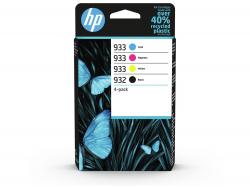 HP 932 + 933 Pack de 4 Cartuchos de Tinta Originales - 6ZC71AE