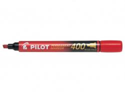 Pilot Rotulador Permanente 400 - Punta Biselada 4,5mm - Trazo 4mm - Color Rojo