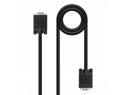 Nanocable Cable SVGA HDB15 Macho a HDB15 Macho 1.80m - Color Negro