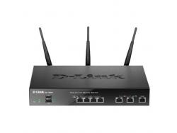 D-Link Router Profesional VPN Unificado WiFi Doble Banda - Hasta 1300Mbps - 2 Puertos LAN y 2 Puertos WAN - 3 Antenas Externas Desmontables