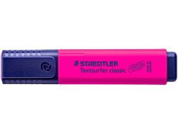 Staedtler Textsurfer Classic 364 Marcador Fluorescente - Punta Biselada 1 - 5mm Aprox - Secado Rapido - Color Magenta