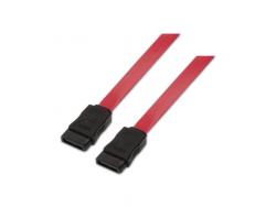 Aisens Cable SATA III Datos 6G Datos - 0.5m para Disco Duro SATA I - II - III SSD - Color Rojo