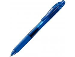 Pentel Energel X Boligrafo de Bola Retractil - Punta 0.7mm - Trazo 0.35mm - Tinta Gel - Recargable - Grip de Agarre - 50% de Materiales Reciclados - Color Azul