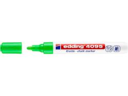 Edding 4095 Rotulador de Tiza Liquida - Punta Redonda - Trazo entre 2 y 3mm - Olor Neutro  - Color Verde Claro