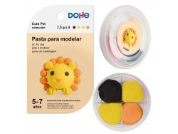 Dohe Coleccion Cute Pet Pasta para Modelar Leon - Ligera y Flexible - Apto para Niños de 5 a 7 Años