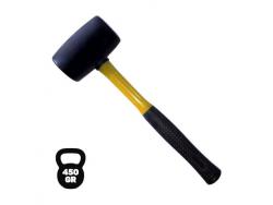 Blim Mazo para Trabajos Delicados - Peso 450G - Cabeza de Caucho - Mango de Fibra - Color Negro