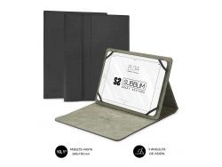 Subblim Clever Stand Case - Funda Universal para Tablet - Diseño Moderno y Elegante - Posicion Stand con 3 Angulos de Vision - Adaptable a Todos Los Modelos de Tablet - Interior Suave y Aterciopelado - Color Negro