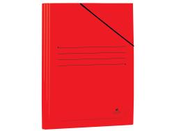 Mariola Carpeta de Carton Plastificado Folio 500gr/m2 - Medidas 34x25cm - Cierre con Goma Elastica - Color Rojo
