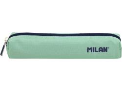 Milan Serie 1918 Estuche Mini Redondo - Tejido Resistente a las Roturas y Rasgaduras - Medidas 20,5x4,5x5cm - Color Verde