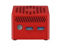 Leotec MiniPc N100 Mini Ordenador Intel Alder Lake N100 a 3.8Ghz - 12GB - 256GB SSD - RJ-45, USB-3.0, HDMI, VGA, DisplayPort - Color Rojo