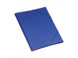 Dohe Carpeta Clasificadora 12 Departamentos - Formato Folio - Carton Plastificado - Cierre con Gomas - Color Azul
