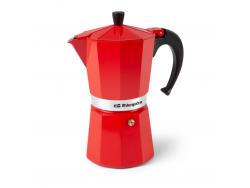 Orbegozo KFR 1240 Cafetera de Aluminio - Prepara 12 Tazas de Cafe en Minutos - Compatible con Diferentes Tipos de Cocinas - Mango Ergonomico y Valvula de Seguridad - Facil de Limpiar y Mantener