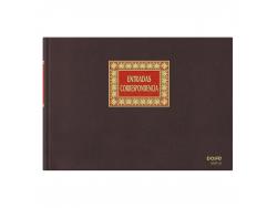 Dohe Cuaderno de Encuadernacion en Tela de Primera Calidad - 100 Hojas - Doble Estampacion en Rojo y Oro - Papel Offset de 100gr - Impreso a Dos Colores