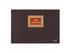 Dohe Cuaderno de Encuadernacion en Tela de Primera Calidad - 100 Hojas - Doble Estampacion en Rojo y Oro - Papel Offset de 100gr - Impreso a Dos Colores
