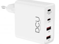 DCU Tecnologic Cargador Gan USB Tipo C 100W - Carga Rapida - Color Blanco