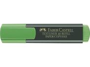 Faber-Castell Rotulador Marcador Fluorescente Textliner 48 - Punta Biselada - Trazo Entre 1.2Mm Y 5Mm - Tinta Con Base De Agua - Color Verde