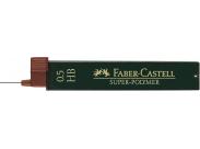 Faber-Castell 9065 Pack De 12 Minas Super-Polymer Para Portaminas 0.5 Hb - Resistentes Y Suaves