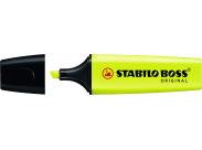 Stabilo Boss 70 Rotulador Marcador Fluorescente - Trazo Entre 2 Y 5Mm - Recargable - Tinta Con Base De Agua - Color Amarillo Fluorescente