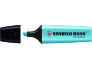 Stabilo Boss 70 Rotulador Marcador Fluorescente - Trazo Entre 2 Y 5Mm - Recargable - Tinta Con Base De Agua - Color Azul Fluorescente