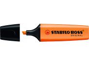 Stabilo Boss 70 Rotulador Marcador Fluorescente - Trazo Entre 2 Y 5Mm - Recargable - Tinta Con Base De Agua - Color Naranja Fluorescente