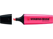 Stabilo Boss 70 Rotulador Marcador Fluorescente - Trazo Entre 2 Y 5Mm - Recargable - Tinta Con Base De Agua - Color Rojo Fluorescente