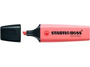 Stabilo Boss 70 Pastel Rotulador Marcador Fluorescente - Trazo Entre 2 Y 5Mm - Recargable - Tinta Con Base De Agua - Color Melocoton Sedoso