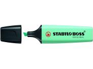 Stabilo Boss 70 Pastel Rotulador Marcador Fluorescente - Trazo Entre 2 Y 5Mm - Recargable - Tinta Con Base De Agua - Color Toque Turquesa