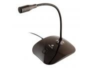 Ngs Ms115 Microfono De Escritorio Omnidireccional - Ajustable - Boton Mute - Cable De 1.50M - Jack 3.5Mm - Color Negro