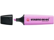 Stabilo Boss 70 Pastel Marcador Fluorescente - Trazo Entre 2 Y 5Mm - Recargable - Tinta Con Base De Agua - Color Fucsia Helado