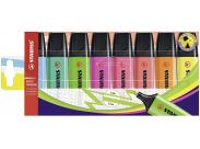 Stabilo Boss 70 Pack De 8 Marcadores Fluorescentes - Trazo Entre 2 Y 5Mm - Recargable - Tinta Con Base De Agua - Colores Surtidos