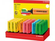 Stabilo Boss 70 Expositor De 45 Marcadores Fluorescentes - Trazo Entre 2 Y 5Mm - Recargable - Tinta Con Base De Agua - Colores Surtidos