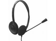 Nilox Auriculares Con Microfono - Microfono Flexible - Diadema Ajustable - Conector Jack 3.5Mm - Cable De 1.80M - Color Negro