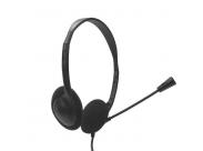 Nilox Auriculares Usb Con Microfono - Microfono Flexible - Diadema Ajustable - Controles En Cable - Cable De 1.80M - Color Negro