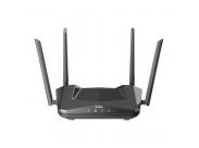 D-Link Router Inalambrico Wifi 6 Ax1800 - Hasta 1800Mbps - 4 Puertos Rj45 10/100 Mbps - 4 Antenas Externas - Mu-Mimo - Ofdma - Color Negro