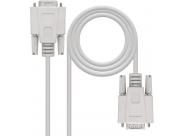 Nanocable Cable Serie Rs232 Db9 Macho A Db9 Hembra 3M - Color Beige