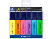 Staedtler Textsurfer Classic 364 Pack De 6 Marcadores Fluorescentes - Secado Rapido - Trazo 1 - 5Mm Aprox - Colores Surtidos