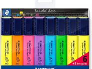 Staedtler Textsurfer Classic 364 Pack De 8 Marcadores Fluorescentes - Punta Biselada 1 - 5Mm Aprox - Secado Rapido - Colores Surtidos