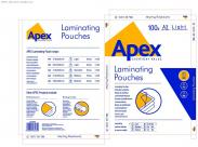 Fellowes Apex Pack De 100 Fundas Para Plastificar Brillo A3 - 75 Micras - Alta Calidad - Transparente