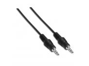 Aisens Cable Audio Estereo - Jack 3.5/M-Jack 3.5/M - 1.5M - Color Negro
