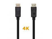 Aisens Cable Displayport V1.2 4K@60Hz - Dp/M-Dp/M - 1.0M - Color Negro