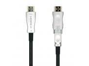 Aisens Cable Hdmi V2.0 Aoc (Active Optical Cable) Desmontable Premium Alta Velocidad / Hec 4K@60Hz 4:4:4 18Gbps - A/M-D/A/M - 20M - Color Negro