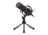 Redragon Blazar Gn300 Microfono Optimizado Para Streaming - Condensador Cardioide 16Mm - Anillo Indicador Led Rojo - Tripode Articulado - Cable De 1.70M
