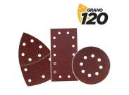 Blim Pack De 9 Lijas Con Velcro Para Lijadora Bl0151 - Grano 120 - 3 Formatos