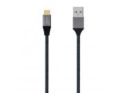 Aisens Cable Usb 3.1 Gen2 Aluminio 10Gbps 3A - Tipousb-C/M-A/M - 0.5M - Color Gris