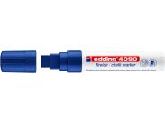 Edding 4090 Rotulador De Tiza Liquida - Punta Biselada - Trazo Entre 4 Y 15Mm - Olor Neutro - Color Azul