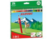 Alpino Pack De 24 Lapices De Colores Hexagonales - Mina De 3Mm - Resistente A La Rotura - Bandeja Extraible - Colores Surtidos