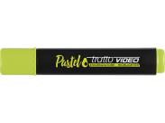 Tratto Video Pastel Marcador Fluorescente - Punta Biselada - Tinta Al Agua - Secado Rapido - Color Verde Aguacate