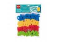 Apli Kids Paint & Fun Pack De 26 Sellos De Esponja Modelo Abc Para Estampacion - Formas De Letras Minisculas - Colores Surtidos