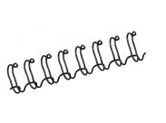 Fellowes Wire Pack De 100 Espirales Dobles Metalicas 10Mm - Hasta 80 Paginas - Color Negro